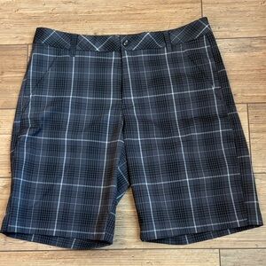 Fila Sport Golf Men's Dark Gray Plaid Shorts